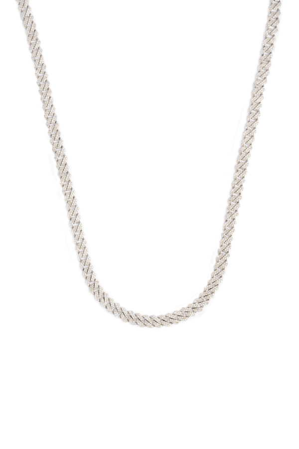 10K Gold 6MM 22" Miami Cuban Diamond Chain