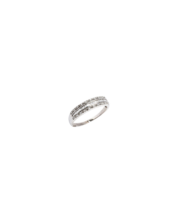 10K Gold Baguette Diamond Ring