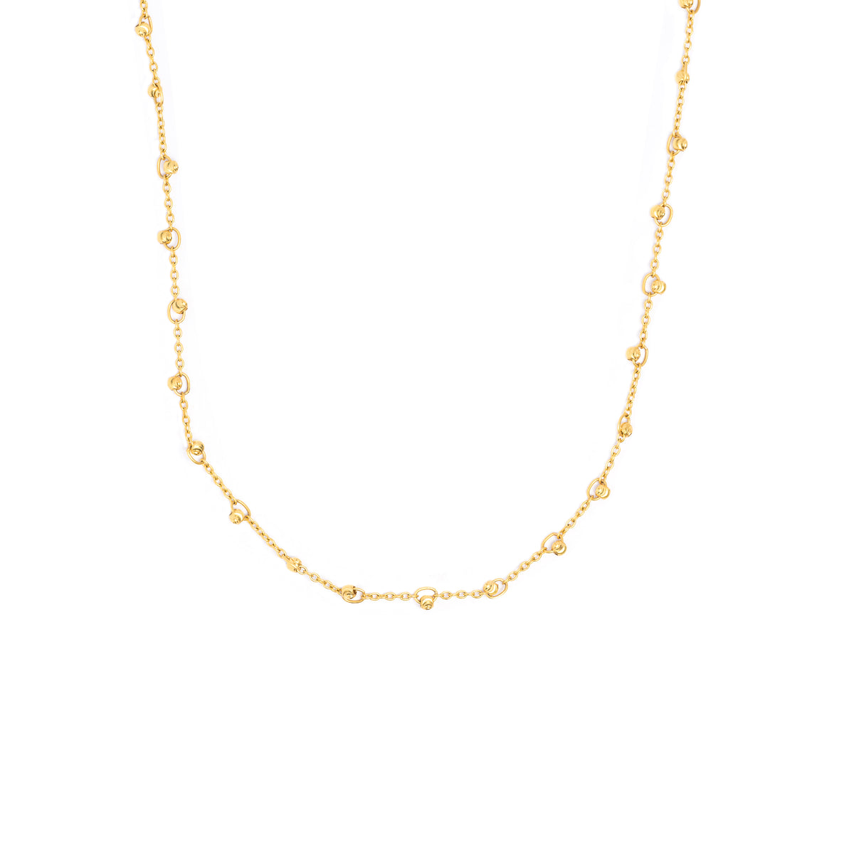 Buy 10K Gold Fancy Mooncut Chain – Elegant Shimmer Finish – Artwell&Co