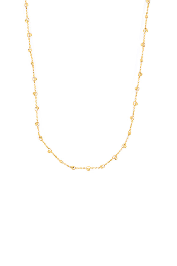 10K Gold Fancy Mooncut Chain