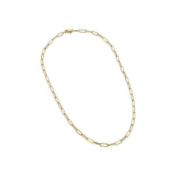 10k Yellow Gold Paper Clip Chain