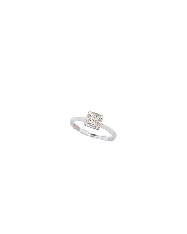 14K Gold Diamond Baguette Ring