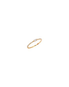 Gold ring on a white background