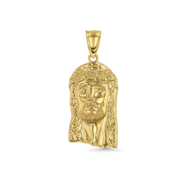 14K Gold Jesus Piece Pendant