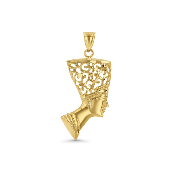 10K Gold Neferiti Pendant