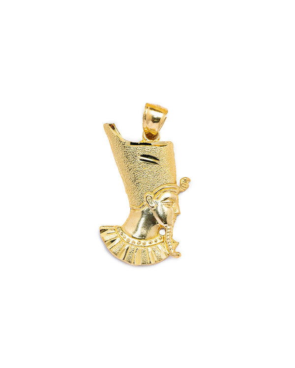 10K Gold Pharaoh Head Pendant