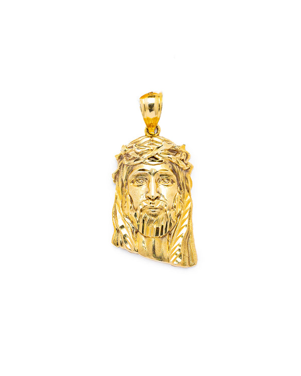 14k Gold Jesus Piece Pendant