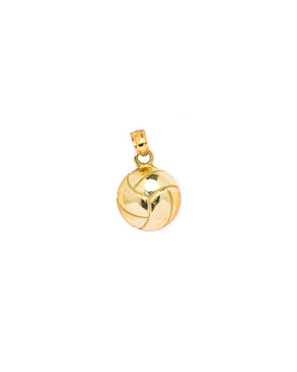10K Gold Ball Pendant