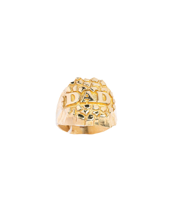 10k Gold DAD Nugget Ring