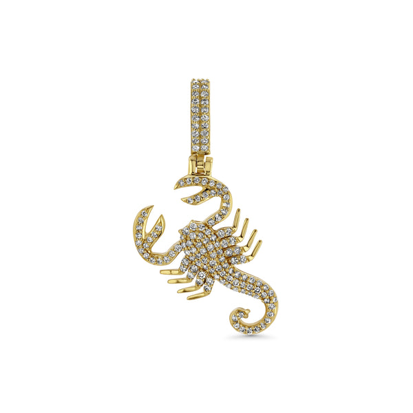 10K Gold Scorpion Sign horoscope Pendant