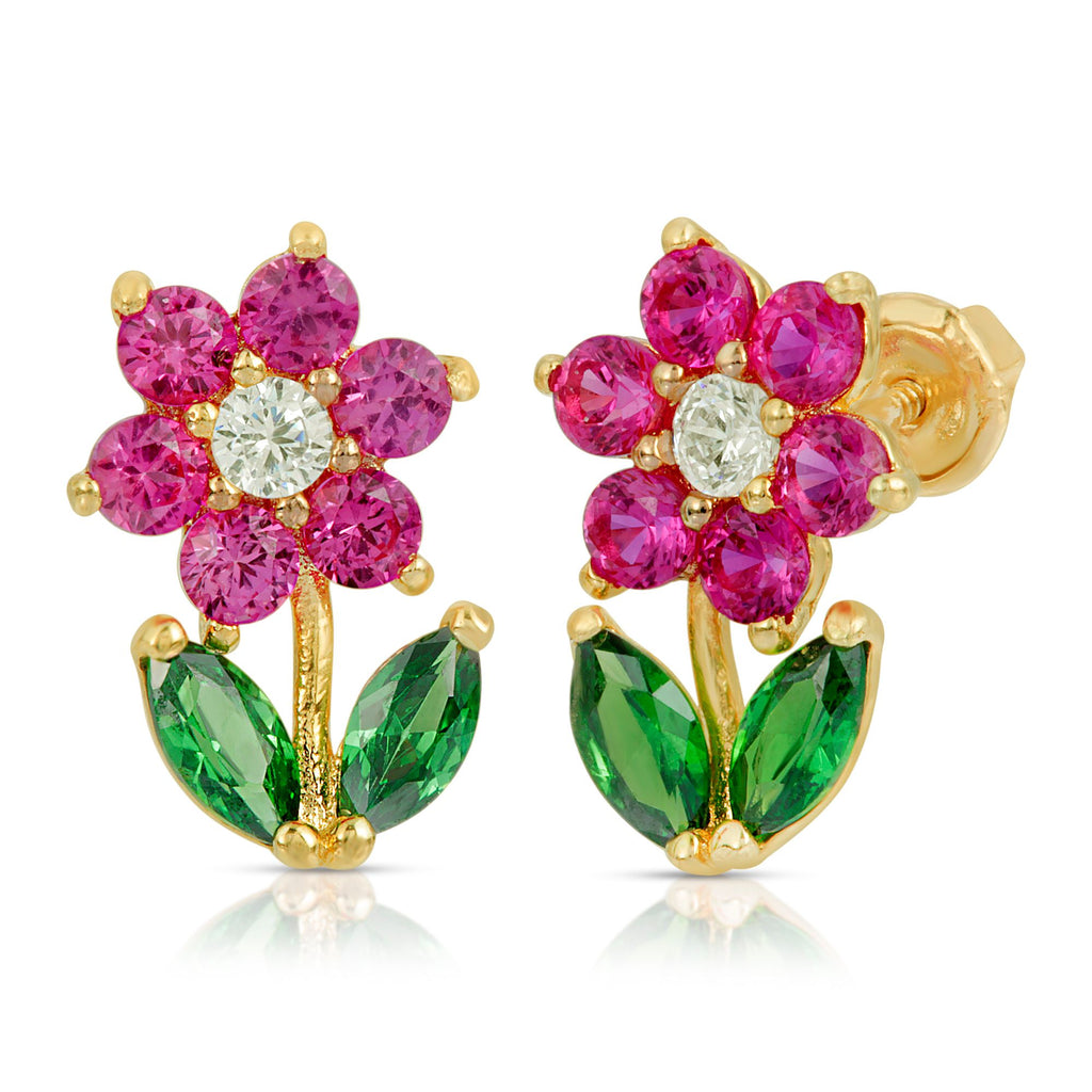 Pebble flower Stud Earrings - Artwell&Co