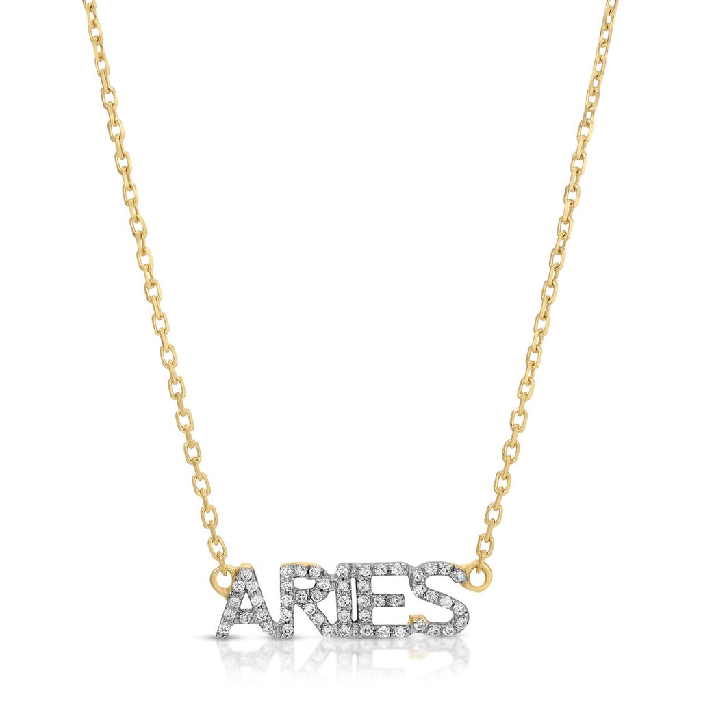 Aries zodiac Charm Necklace - Artwell&Co
