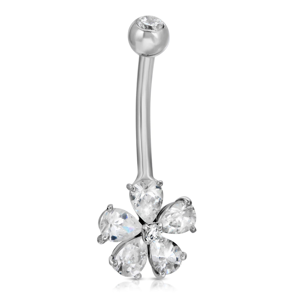 Diamond Pedal Belly Ring - Artwell&Co