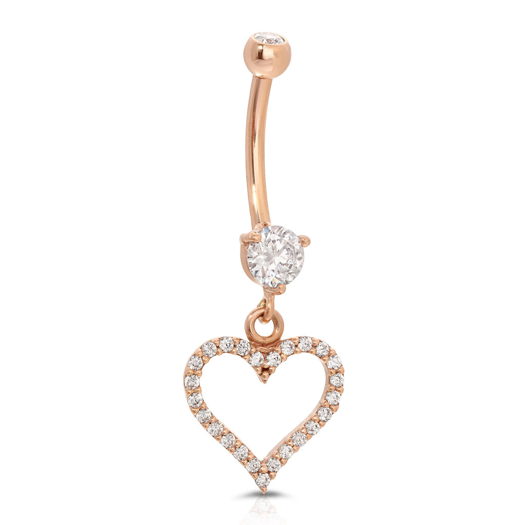 Pure Heart Belly Ring - Artwell&Co