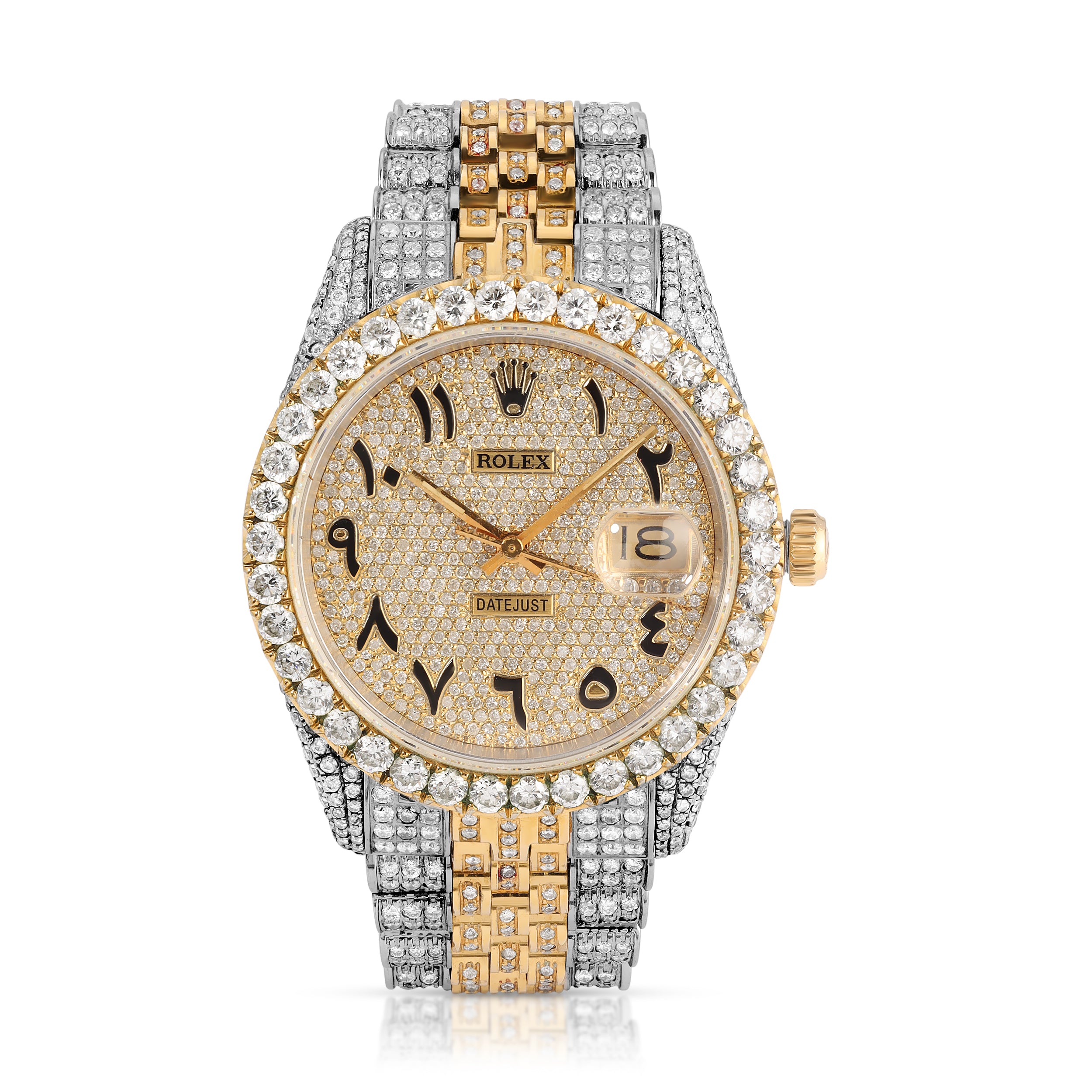 36mm iced out rolex Outlet