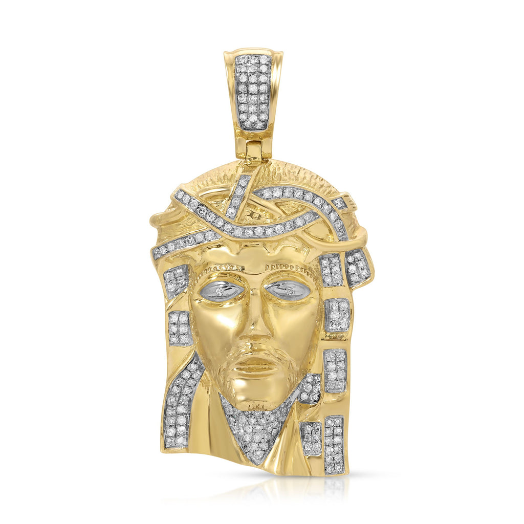 Jesus Piece Diamond Pendant - Artwell&Co