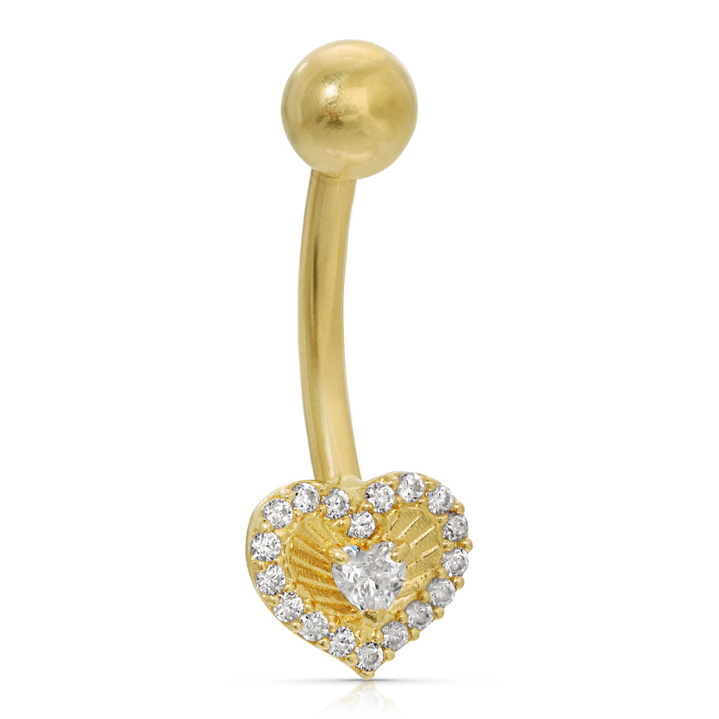 Arena Heart Belly Ring - Artwell&Co