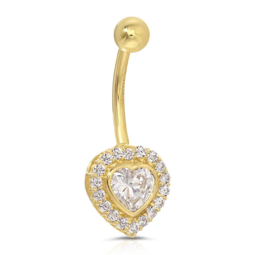 Stadium Heart Belly Ring - Artwell&Co