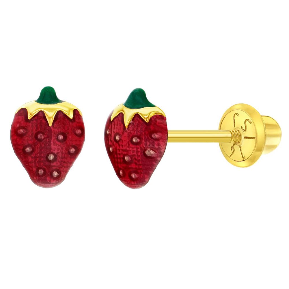 Strawberry Stud Earrings - Artwell&Co