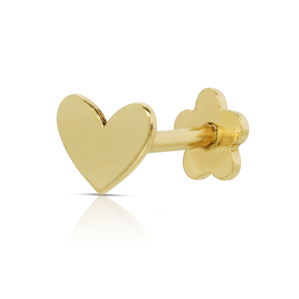 Gold heart  flat back - Artwell&Co