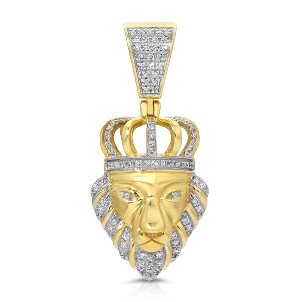 Mini Lion Diamond Pendant