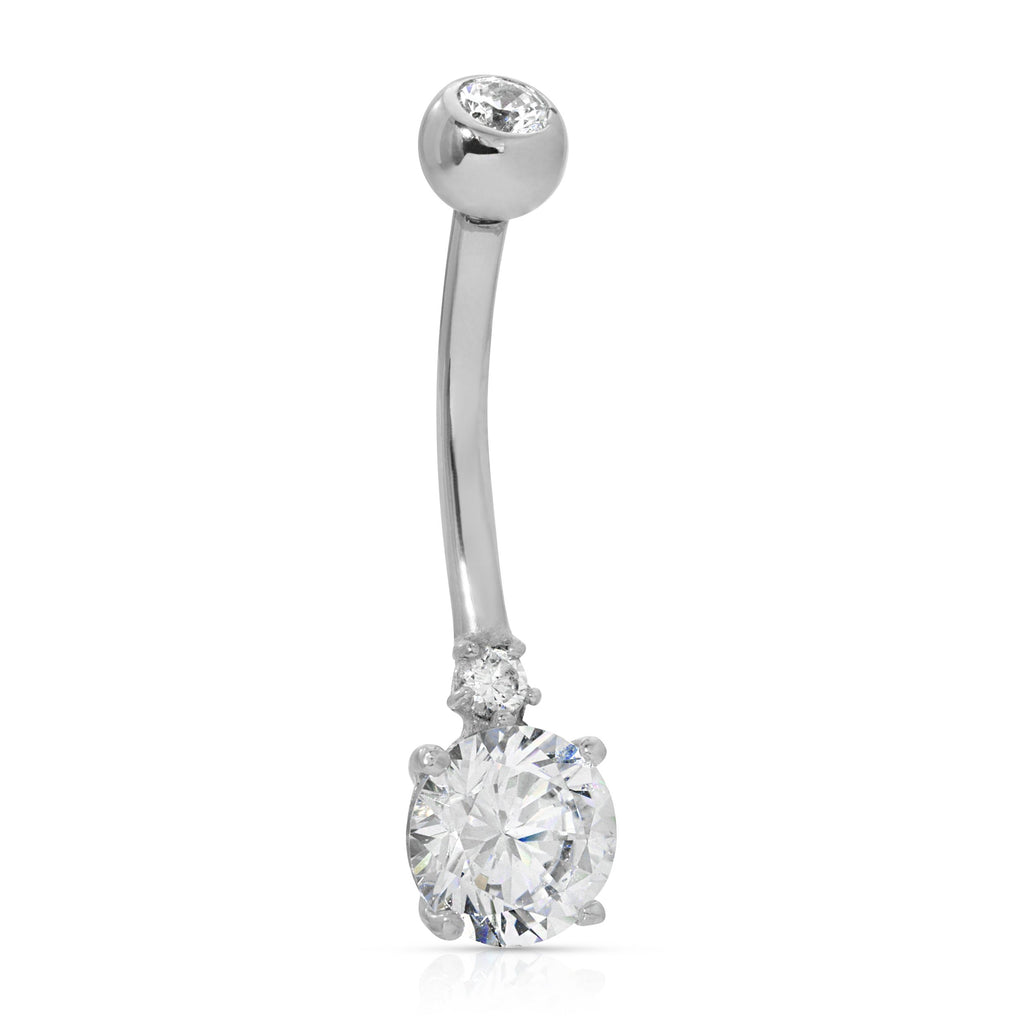 Double Stone Belly Ring - Artwell&Co