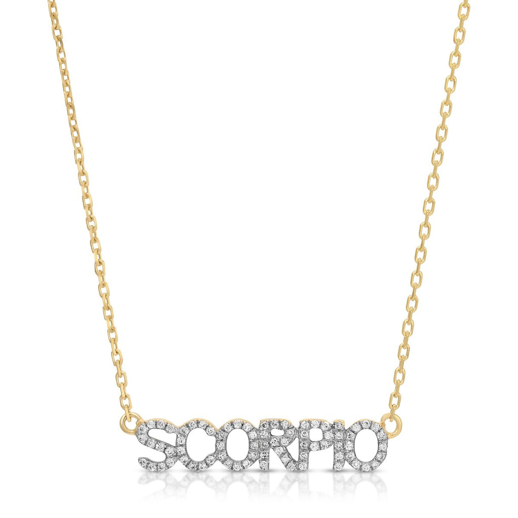 Scorpio Zodiac Charm Necklace - Artwell&Co