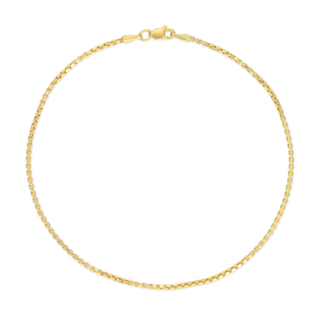 London Box Chain Anklet - Artwell&Co