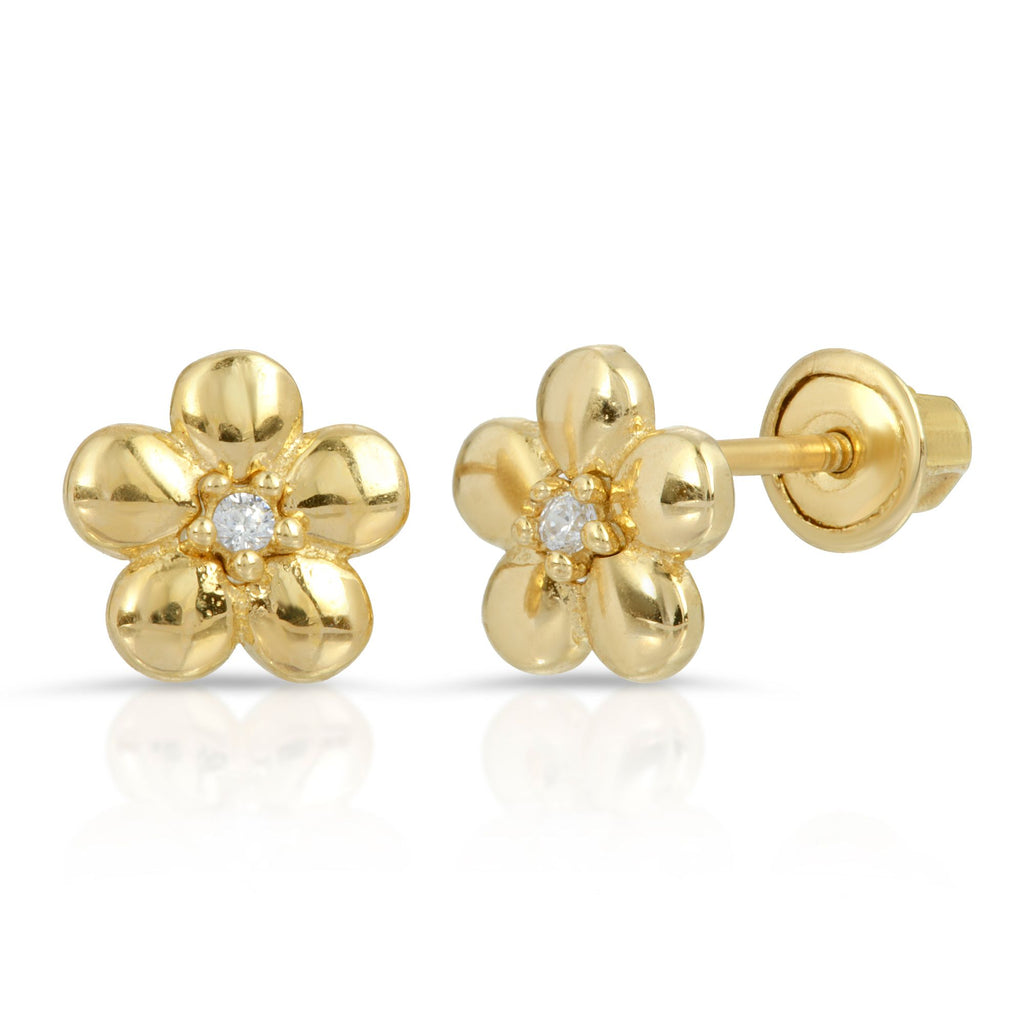 Golden Flower Stud Earrings - Artwell&Co