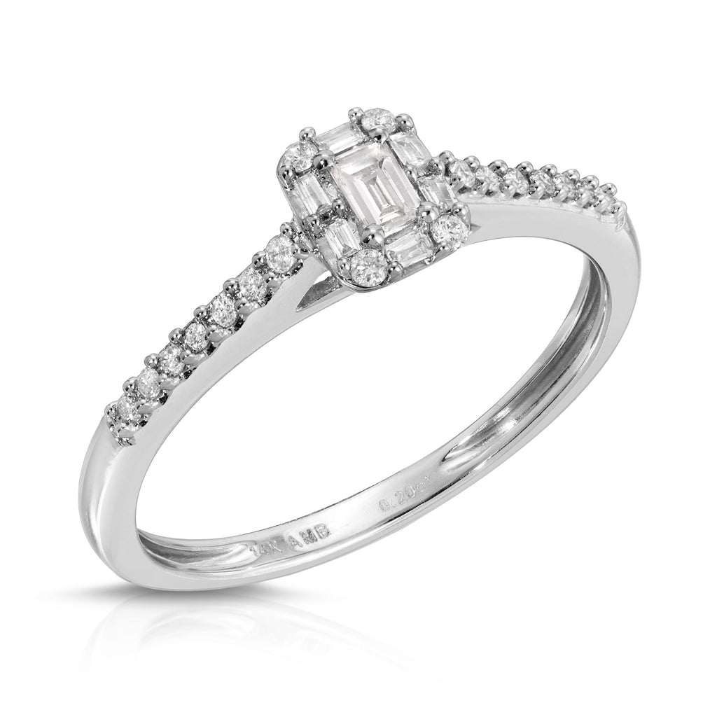 Bride To Be Emerald-cut Diamond Ring - Artwell&Co