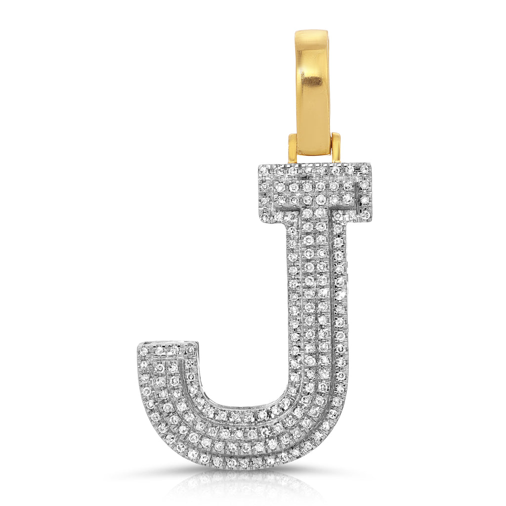 Phat J Initial Diamond Pendant - Artwell&Co