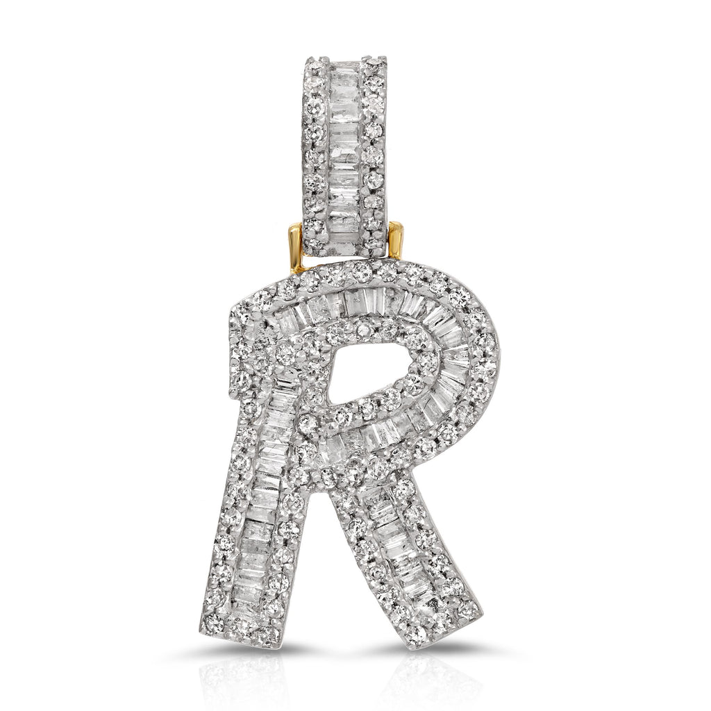 Roman Time Baguette Diamond Pendant - Artwell&Co