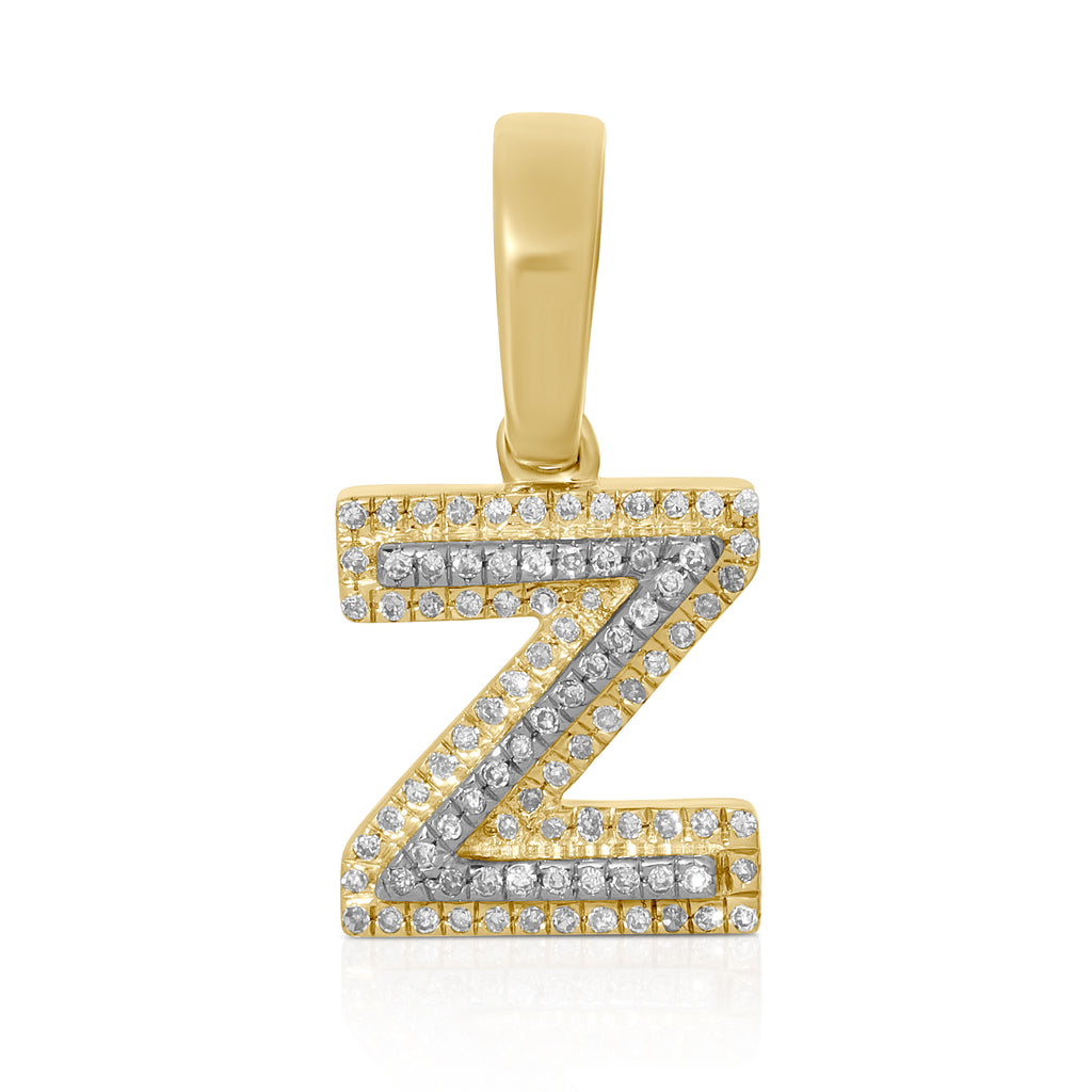Small Z two one diamond pendant - Artwell&Co