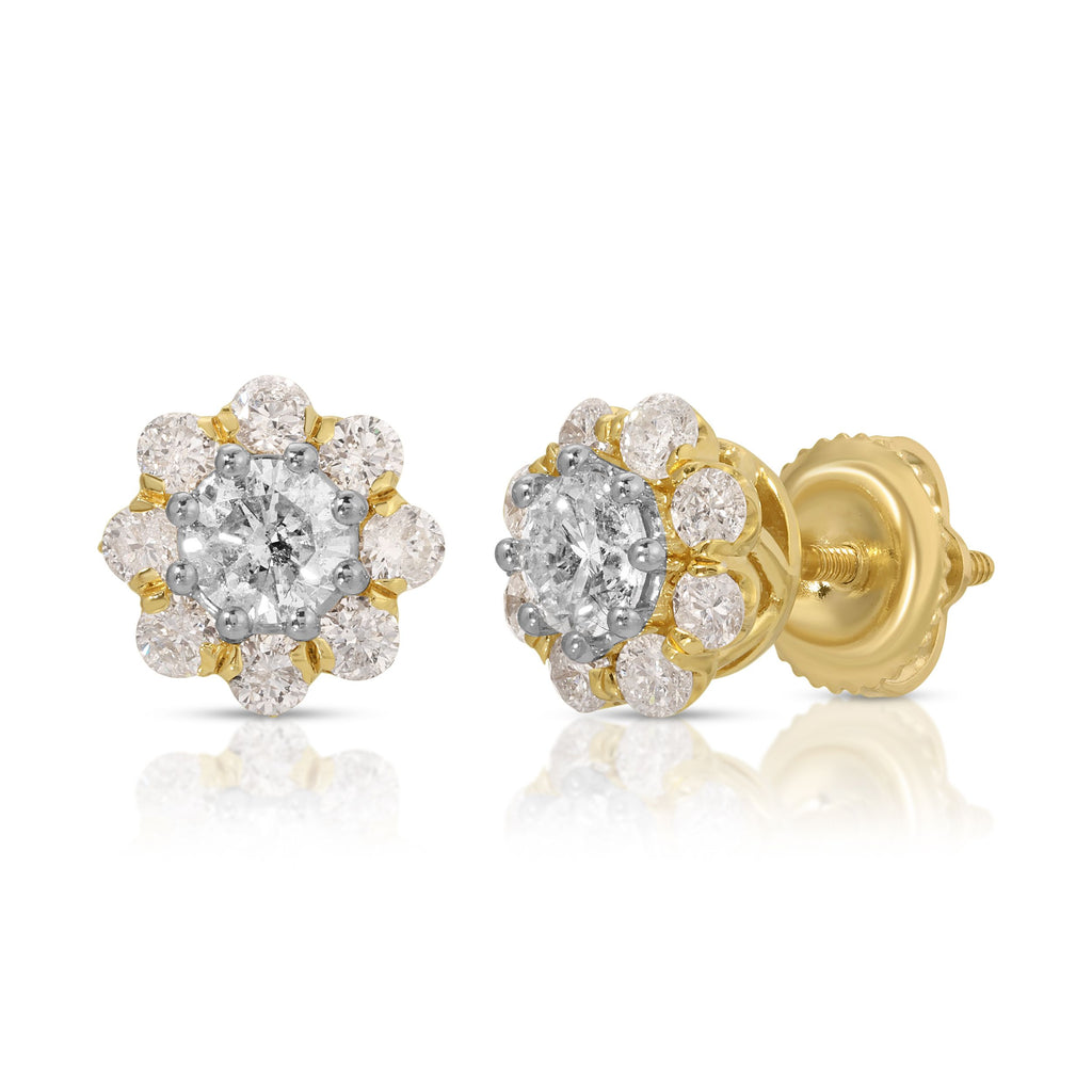 Star Bloom Diamond Stud Earrings - Artwell&Co