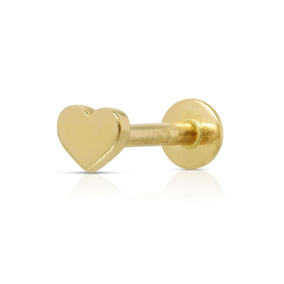 Gold heart  flat back - Artwell&Co