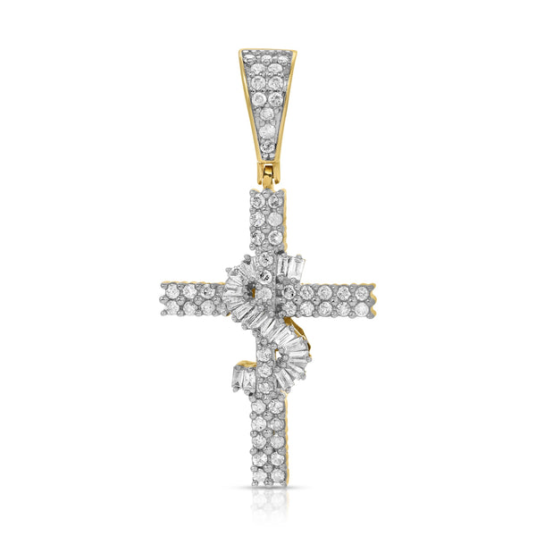 Money On The Cross Diamond Pendant