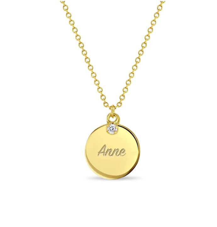 Engraved Circle Kids Chain - Artwell&Co