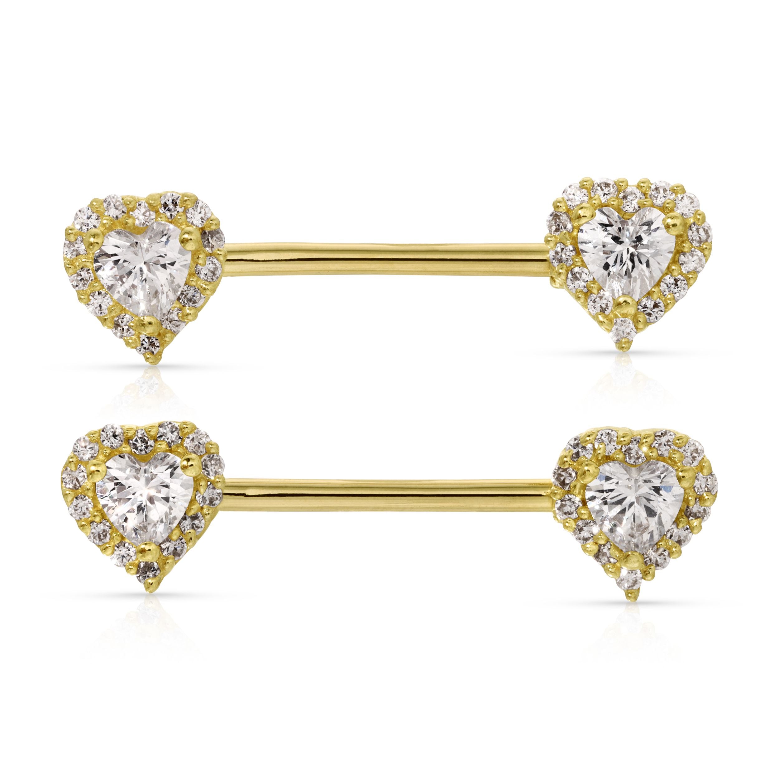 Baroque Filigree Style Diamond Nipple Ring | HX Jewelry