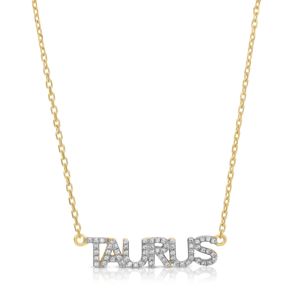 Taurus Zodiac Charm Necklace - Artwell&Co