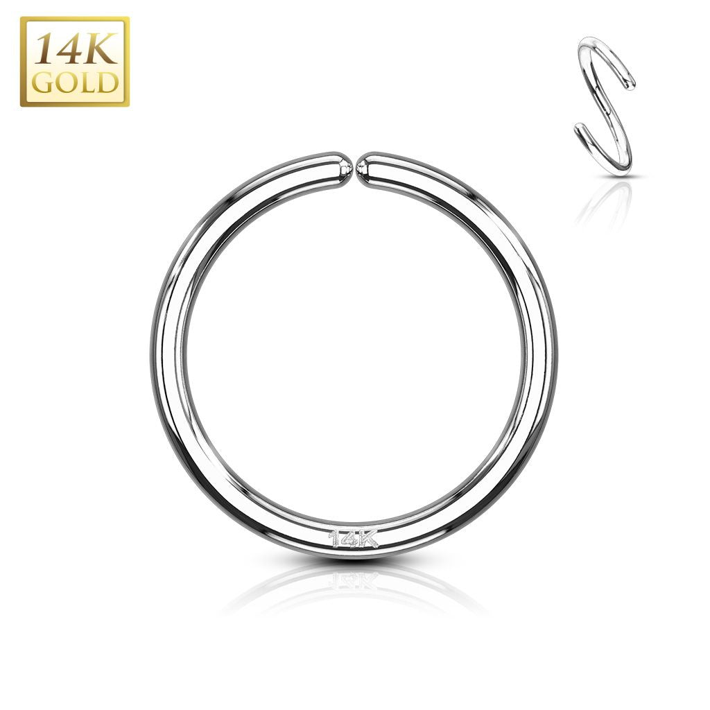 Plain hoop septum Ring - Artwell&Co
