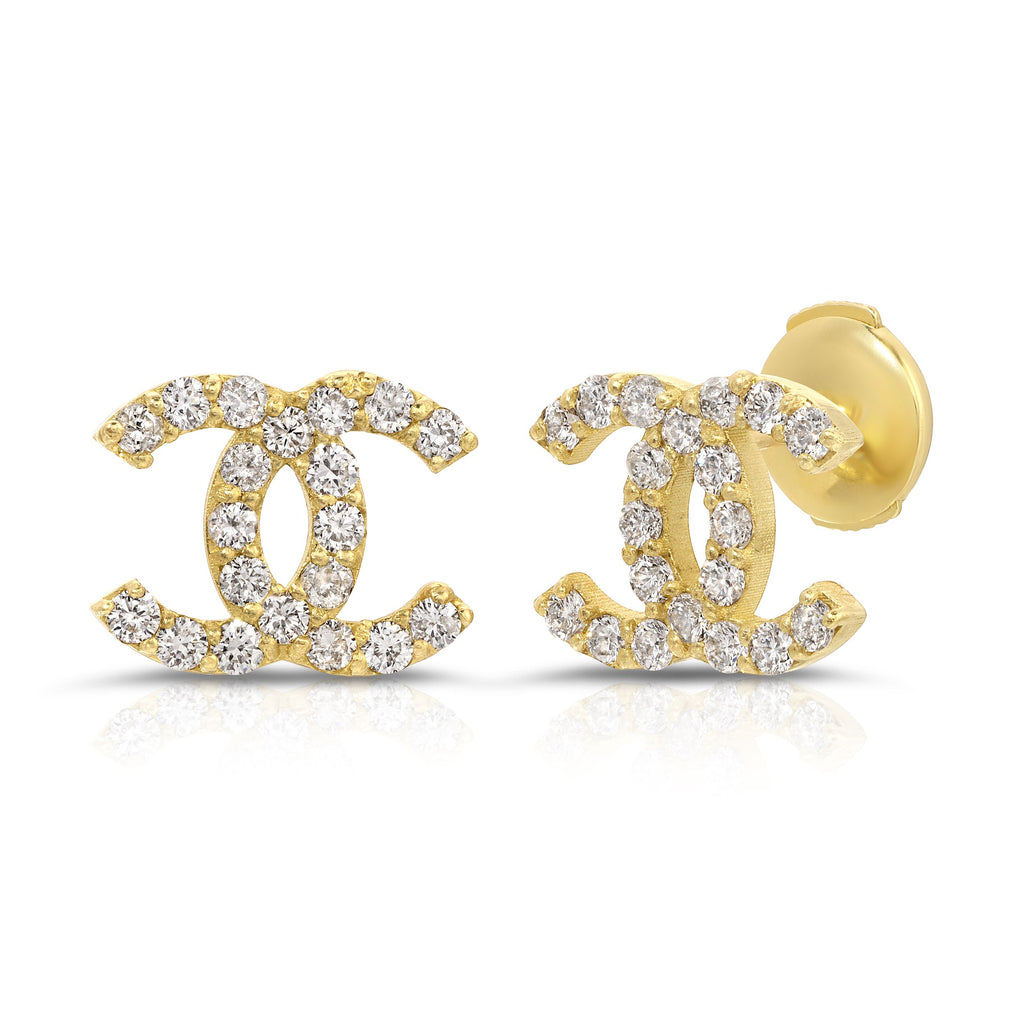 Christina Christ Diamond Stud Earrings - Artwell&Co